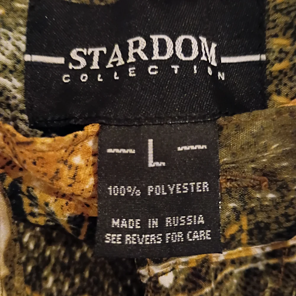 VTG‎ Stardom Men's Patchwork Baggy Suit in Green and Brown Sz L